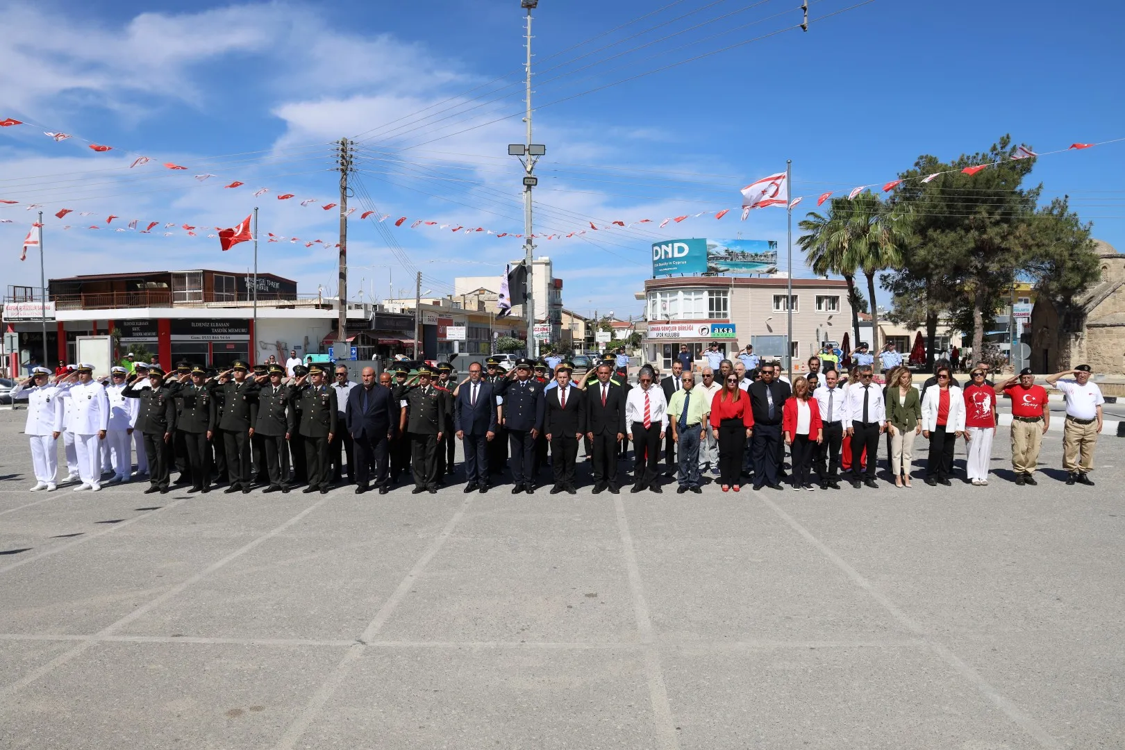 İskele'de Atatürk'ü Anma, Gençlik ve Spor Bayramı nedeniyle tören...