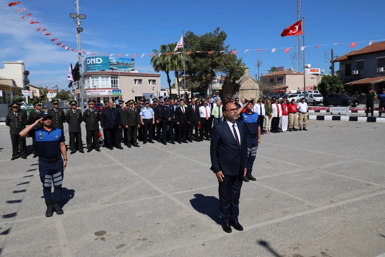 İskele'de Atatürk'ü Anma, Gençlik ve Spor Bayramı nedeniyle tören...