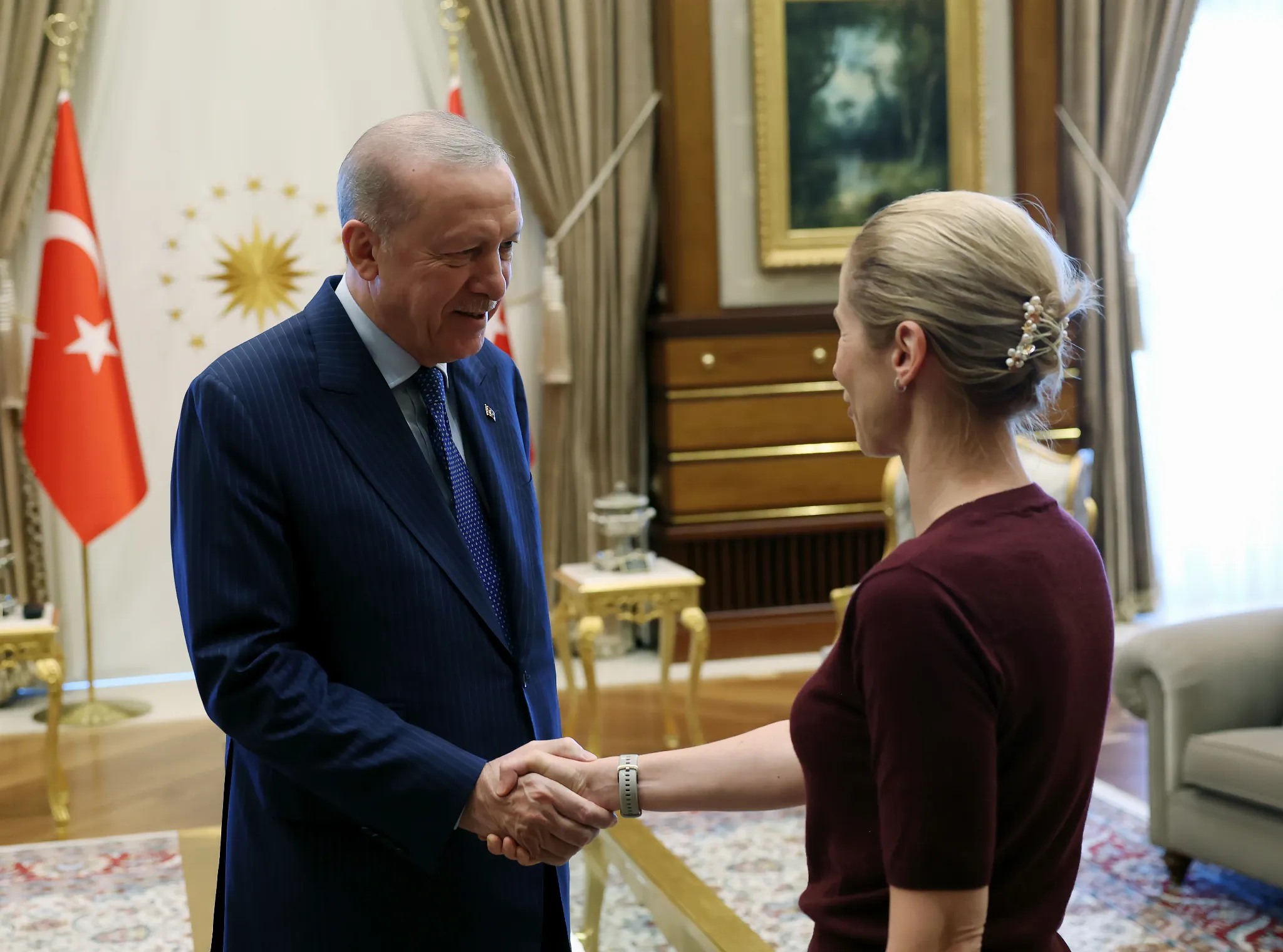 Erdoğan, Kallas'ı kabul etti