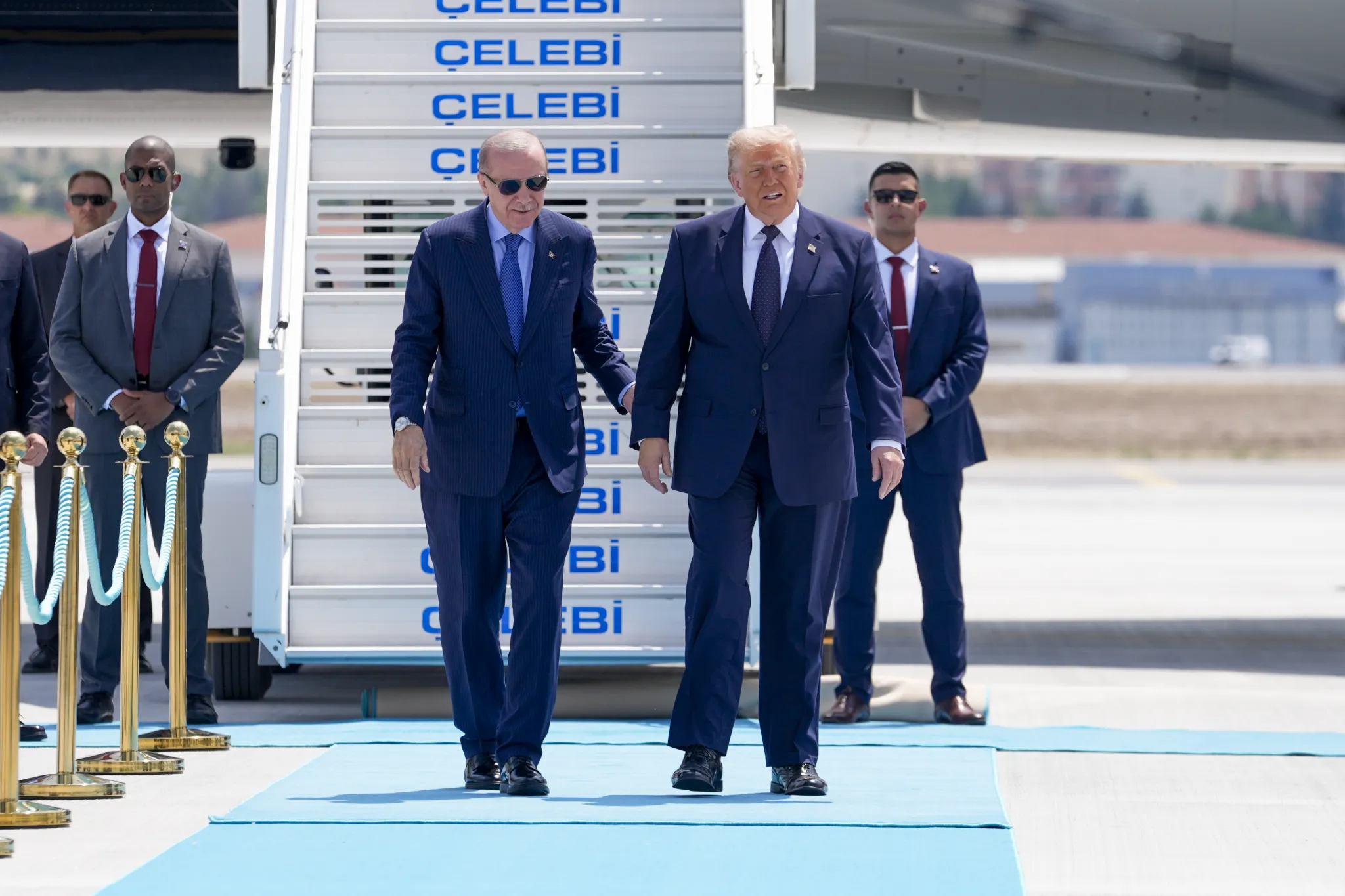 ABD Başkanı Trump Ankara’da… Trump'ı, Erdoğan karşıladı
