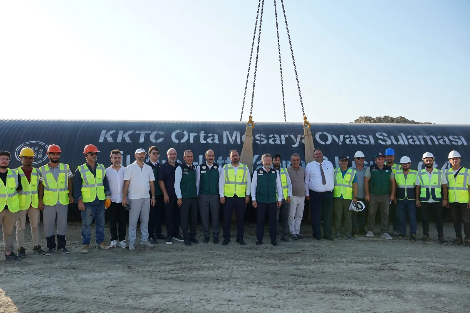 Çavuş ve Yumaklı, Mesarya Ovası Sulaması Ana İletim Hattı Projesi kapsamında yürütülen çalışmaları yerinde inceledi