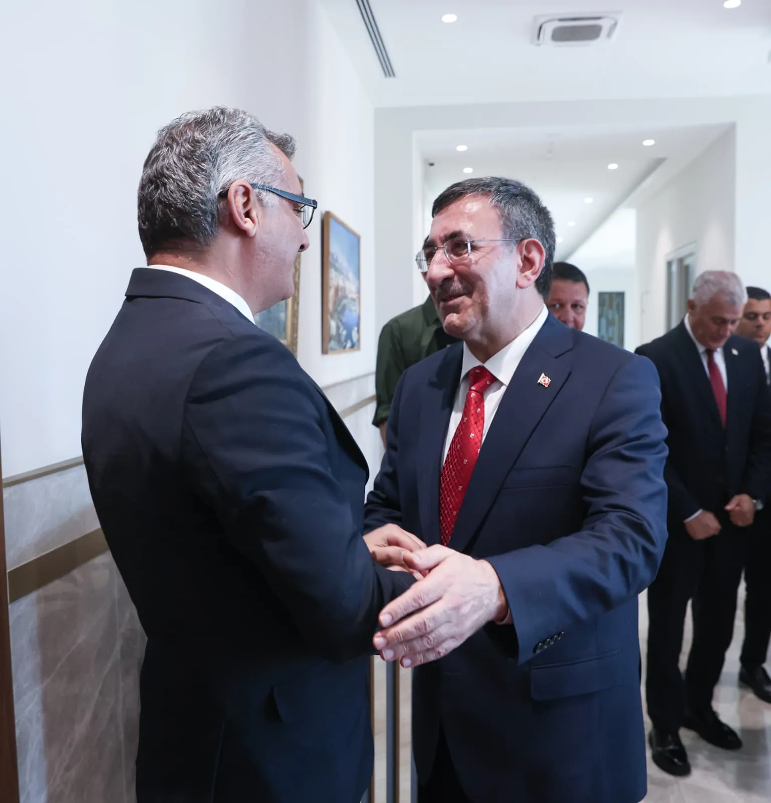 Erhürman Yılmaz'ı kabul etti... "Kıbrıs sorunundaki süreci Türkiye Cumhuriyeti ile uyum içerisinde yürütüyoruz”