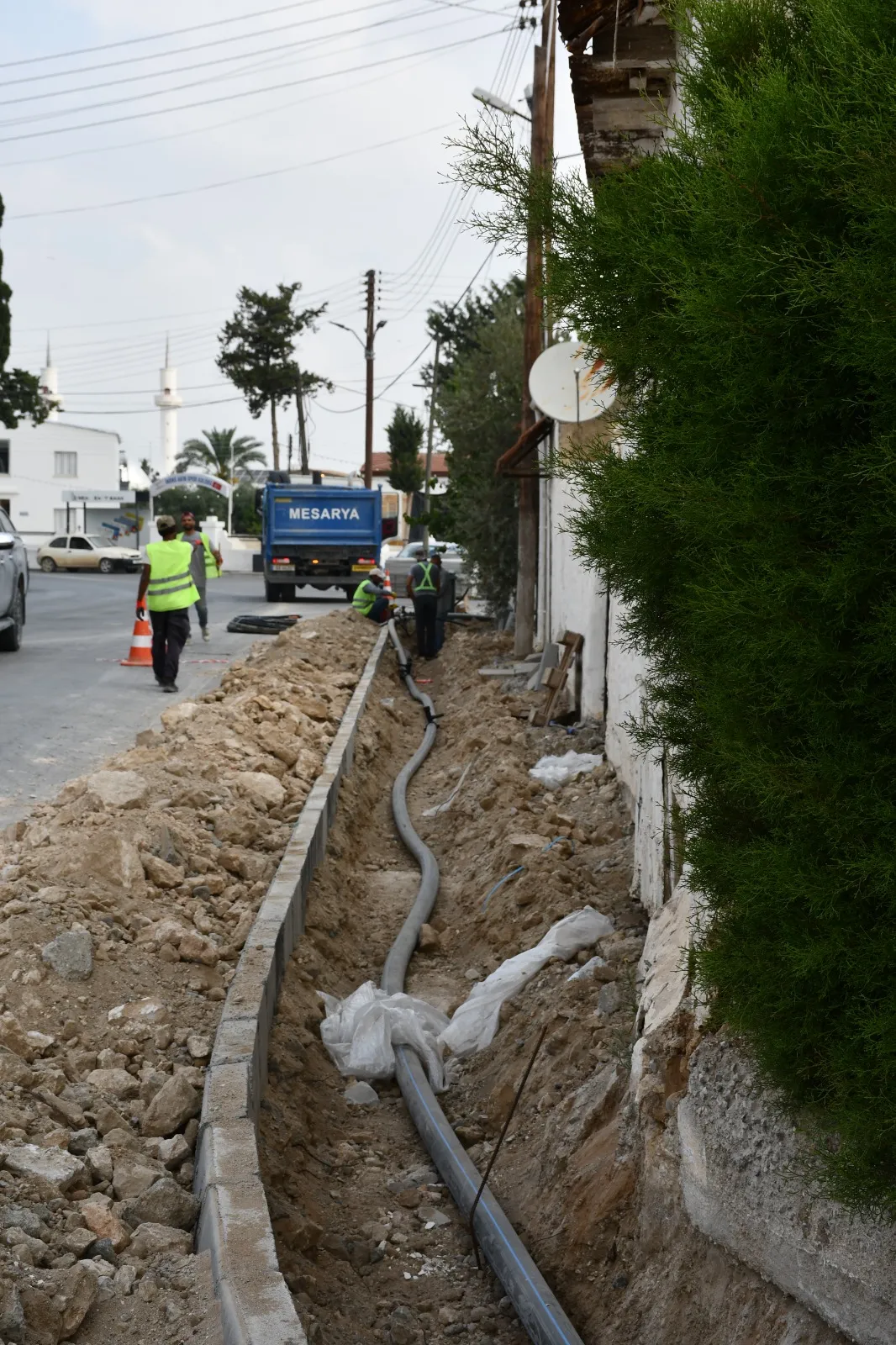Mesarya Belediyesi, İnönü'de altyapı ve üstyapı çalışmalarına başladı